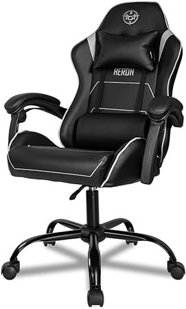 Cadeira Gamer TGT Heron TC, Preto e Cinza, TGT-HRTC-BL02